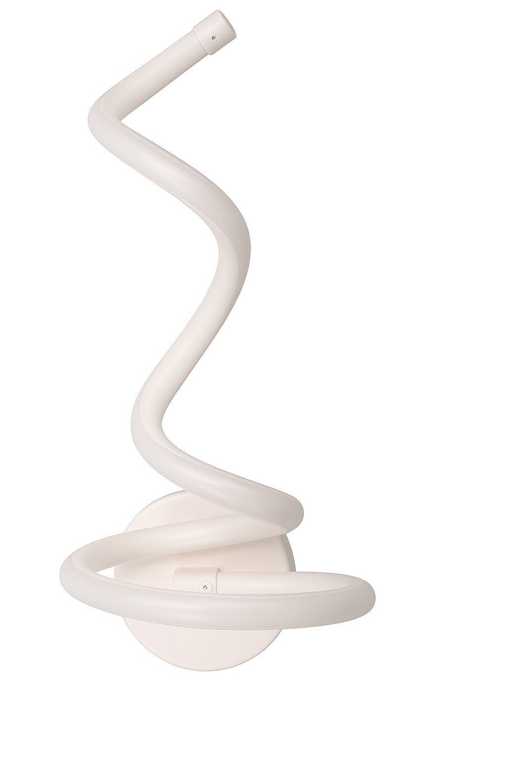 Applique LED da Parete Moderna 12W Bianco a Spirale – Luce Calda Naturale Fredda CCT – 960 Lumen – Design Curvo in Alluminio – Per Interni IP20