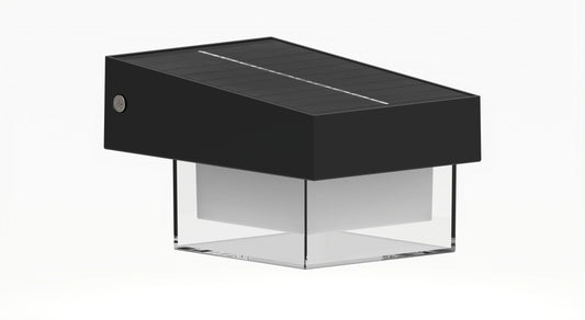 Applique solare LED da esterno con sensore di movimento IP54 400lm luce fredda 6000K 3 modalità crepuscolare ricarica solare