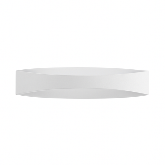 Applique LED da interno biemissione con selettore CCT 12W, luce calda 3000K, naturale 4000K, fredda 6500K, 1000 lumen, alluminio bianco, design moderno per parete, IP20
