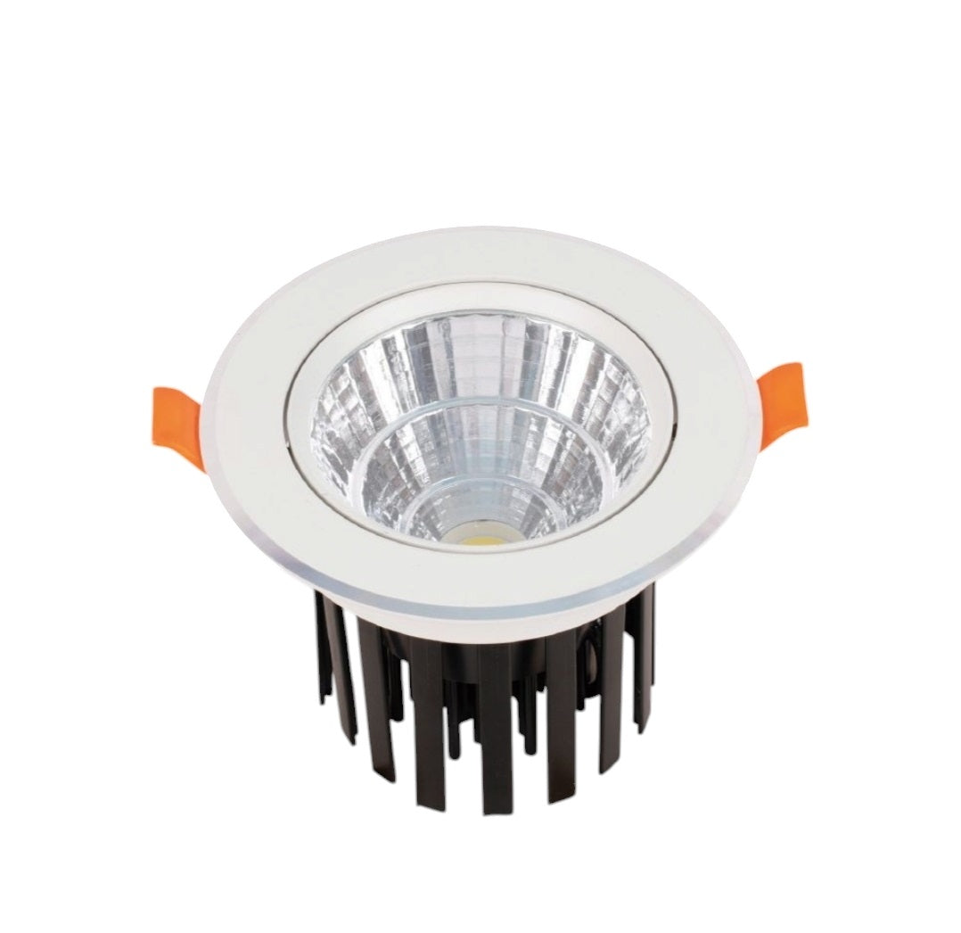 Faretto Tondo Orientabile ad Incasso per Soffitto LED per Cartongesso 12W 1080 lumen , Luce Calda , Fredda , Naturale