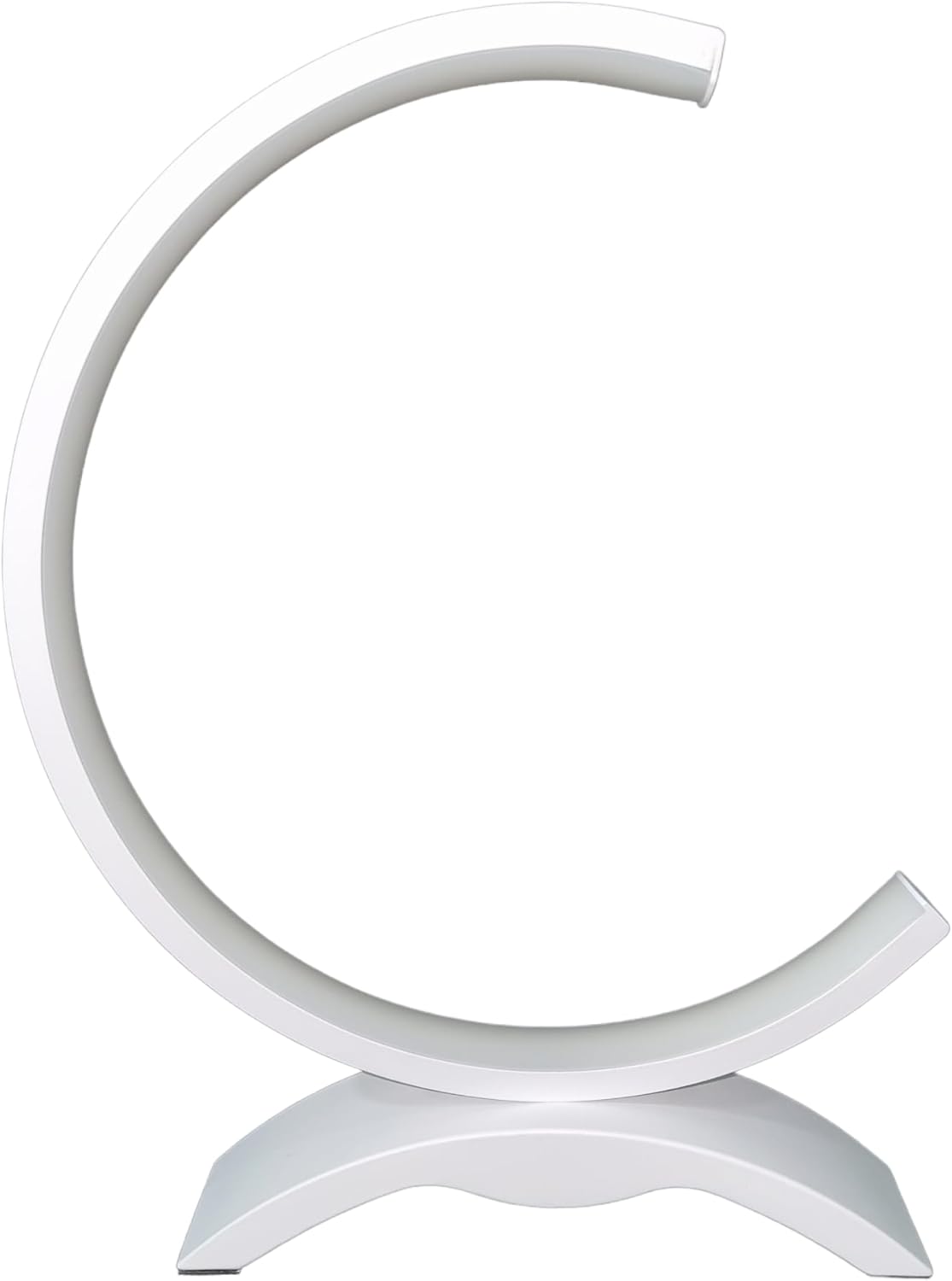 Lampada da tavolo moderna a led abat jour da comodino a forma di mezzaluna 9 watt Luce calda o naturale