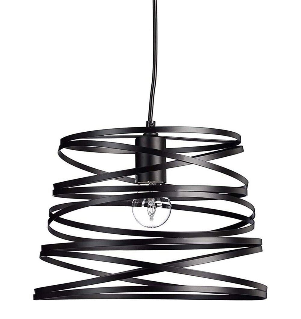 Lampadario a sospensione moderno in metallo traforato – nero o bianco – attacco E27