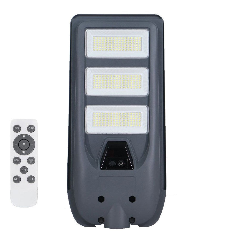Lampione Solare da Esterno con Sensore di Movimento e Crepuscolare – 100W, 160W, 220W, 300W – IP65 con Telecomando