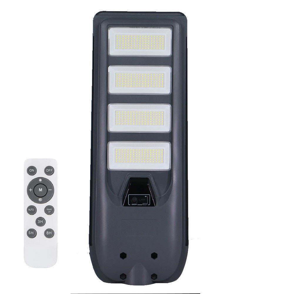 Lampione Solare da Esterno con Sensore di Movimento e Crepuscolare – 100W, 160W, 220W, 300W – IP65 con Telecomando