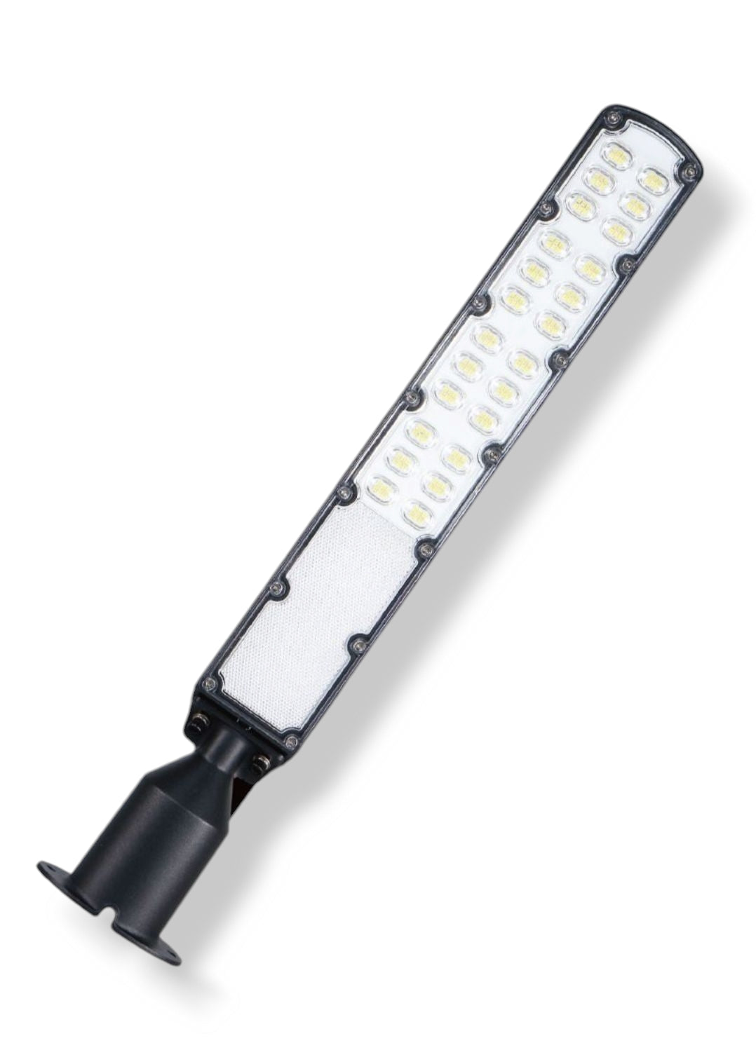 Lampione Stradale LED 100W Ultra Slim, 8400 Lumen, Luce fredda 6500K, Impermeabile IP65, Alluminio, Inclinazione Regolabile