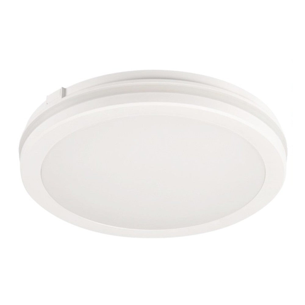 Plafoniera Bianca o Nera a LED per interno ed esterno da Soffitto e Parete 29W 3940 Lumen IP65 CCT Switch Luce Calda Naturale Fredda Ø235mm 220V