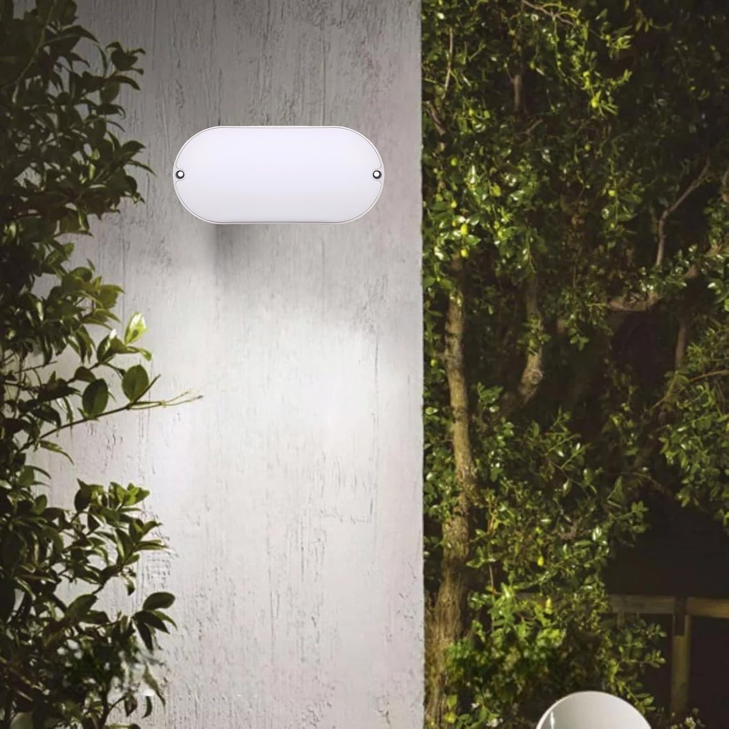 Applique LED da Parete 15W IP65 – Luce Calda 3000K, Naturale 4000K o Fredda 6000K – 1500 Lumen, Design Rettangolare Bianco per Esterni
