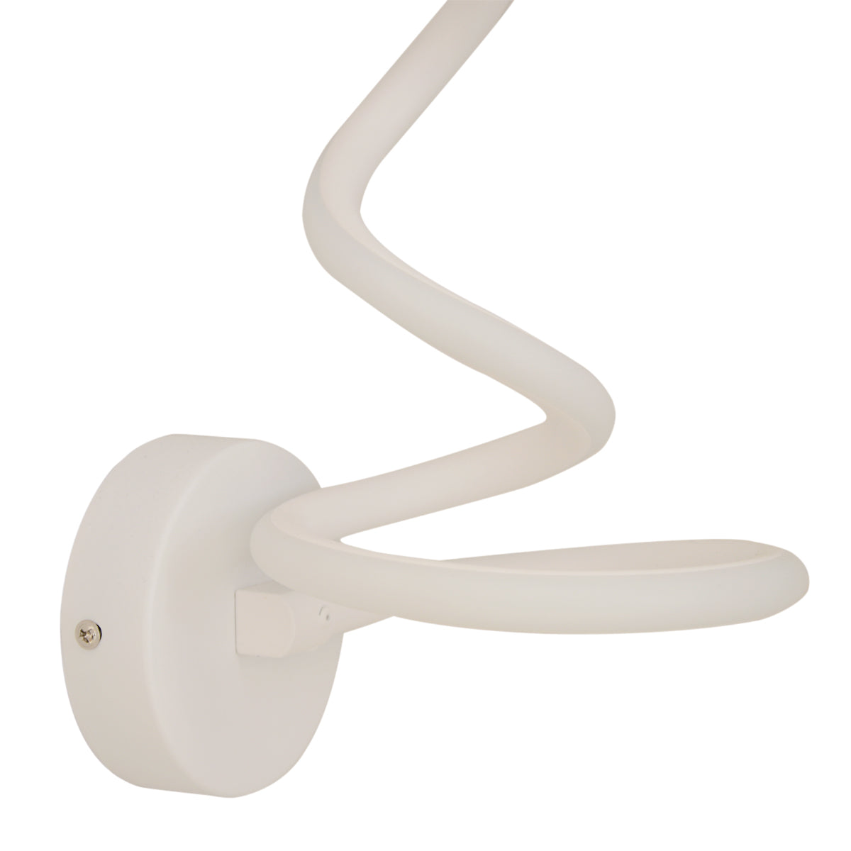 Applique LED da Parete Moderna 12W Bianco a Spirale – Luce Calda Naturale Fredda CCT – 960 Lumen – Design Curvo in Alluminio – Per Interni IP20