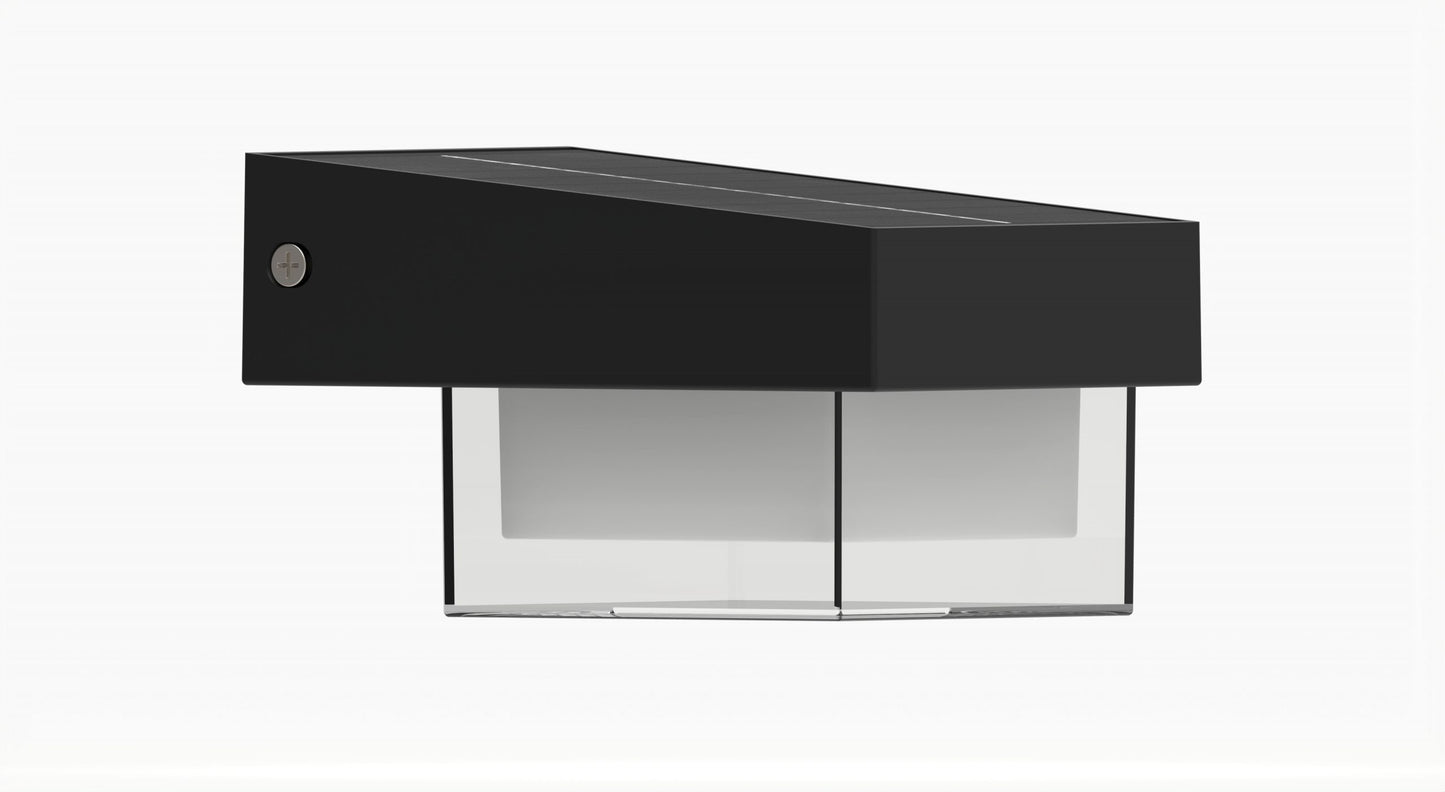 Applique solare LED da esterno con sensore di movimento IP54 400lm luce fredda 6000K 3 modalità crepuscolare ricarica solare