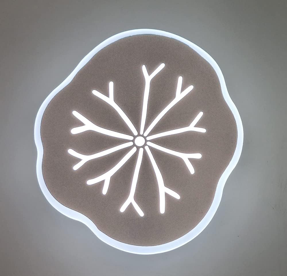 Applique LED Moderna da Parete 14W 1120lm Bianco – Design Foglia – CCT 3000K/4000K/6500K – Luce Diffusa 270° – Interni