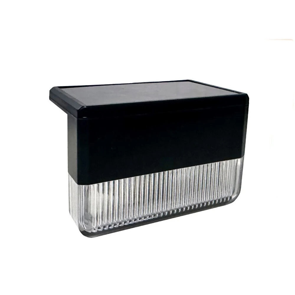 Segnapasso LED Solare da Esterno RGB + 3000K, IP65, CCT-Switch, Luce Calda e Multicolore, Autonomia 8-10 Ore, Sensore Crepuscolare, 4 Pezzi, per Scale, Recinzioni e Giardini
