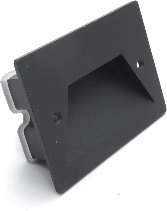 Faretto segnapassi da incasso nero per esterno IP65 3W LED integrato luce calda, naturale o fredda
