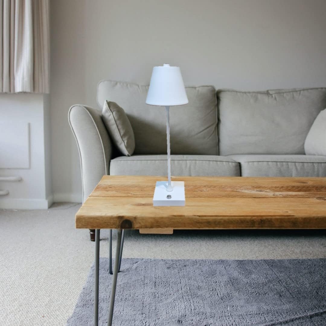 Lampada led da tavolo touch con batteria ricaricabile usb con 3 tonalità di colore dimmerabile Bianca