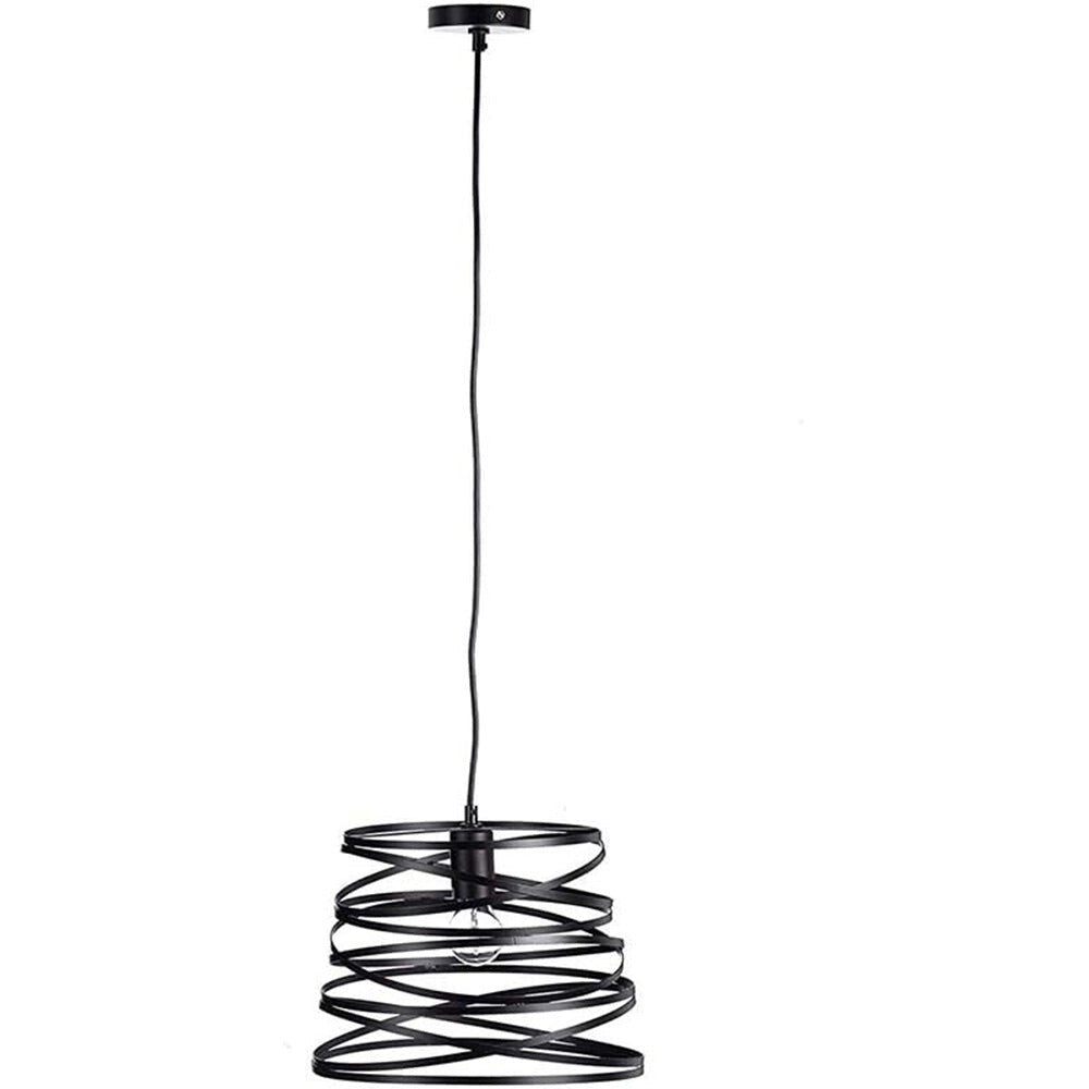 Lampadario a sospensione moderno in metallo traforato – nero o bianco – attacco E27