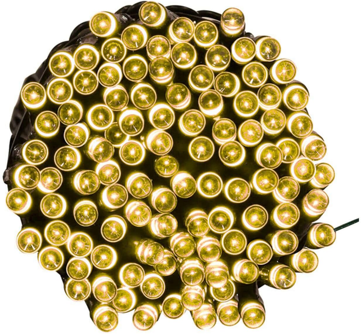 Catena Luminosa Natalizia LED 300 Led Luci di Natale – Per Interno ed Esterno 15 metri Cavo Trasaparente