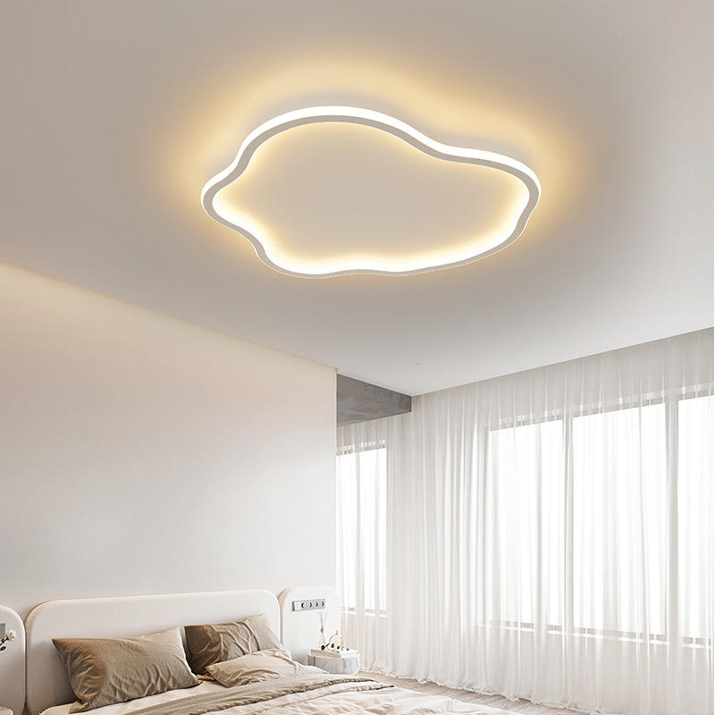 Plafoniera LED Moderna da Soffitto Bianco Opaco 43W, Luce Fredda, calda o naturale, a Forma di Nuvola per Soggiorno Cucina Camera Corridoio Design Elegante Interno