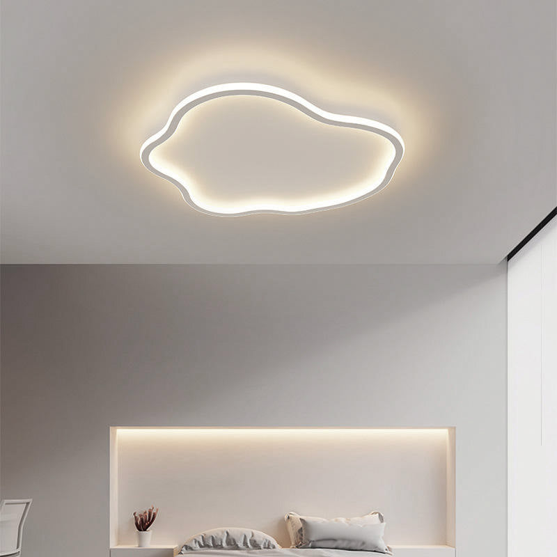 Plafoniera LED Moderna da Soffitto Bianco Opaco 43W, Luce Fredda, calda o naturale, a Forma di Nuvola per Soggiorno Cucina Camera Corridoio Design Elegante Interno