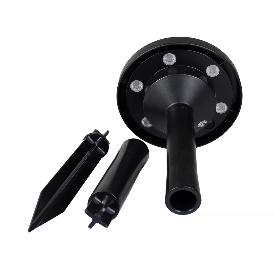 Faretto LED CCT ad Energia Solare con Picchetto - Luce Calda Fredda e Naturale, Impermeabile IP65, Sensore Crepuscolare, Installazione Facile per Giardino e Esterni