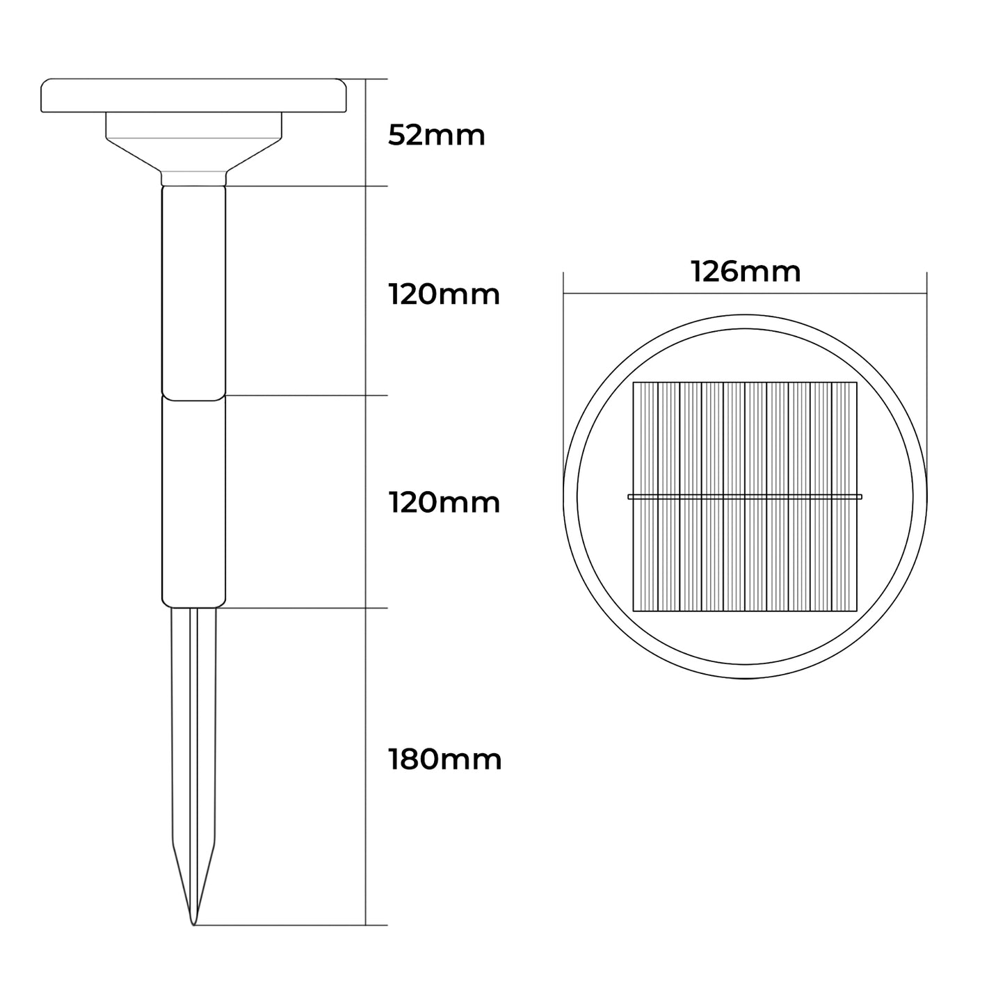 Faretto LED CCT ad Energia Solare con Picchetto - Luce Calda Fredda e Naturale, Impermeabile IP65, Sensore Crepuscolare, Installazione Facile per Giardino e Esterni