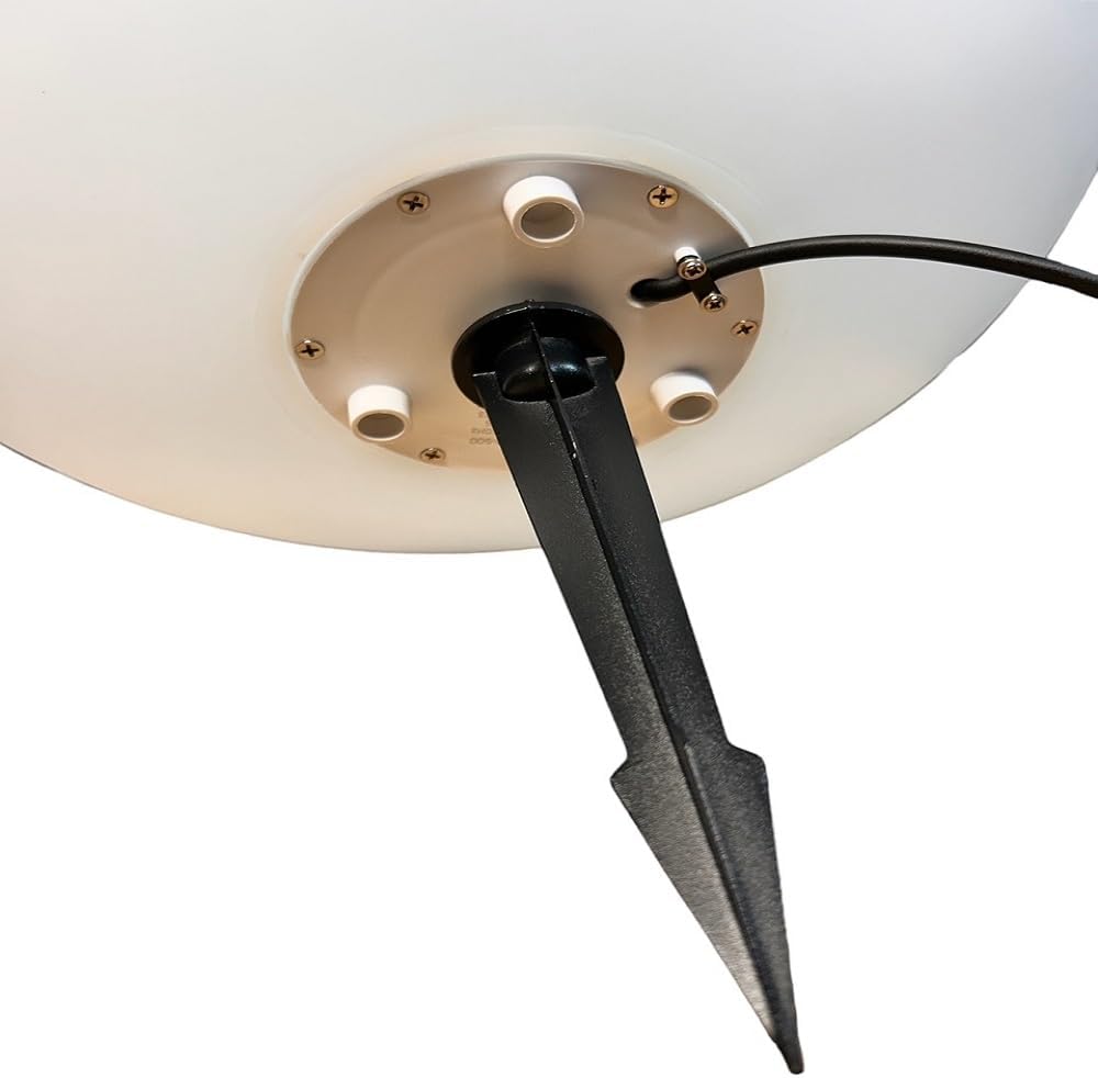 Lampada a Sfera da Giardino da terra, Design Elegante, Attacco E27, Resistente agli Agenti Atmosferici ip65, illuminazione da esterno