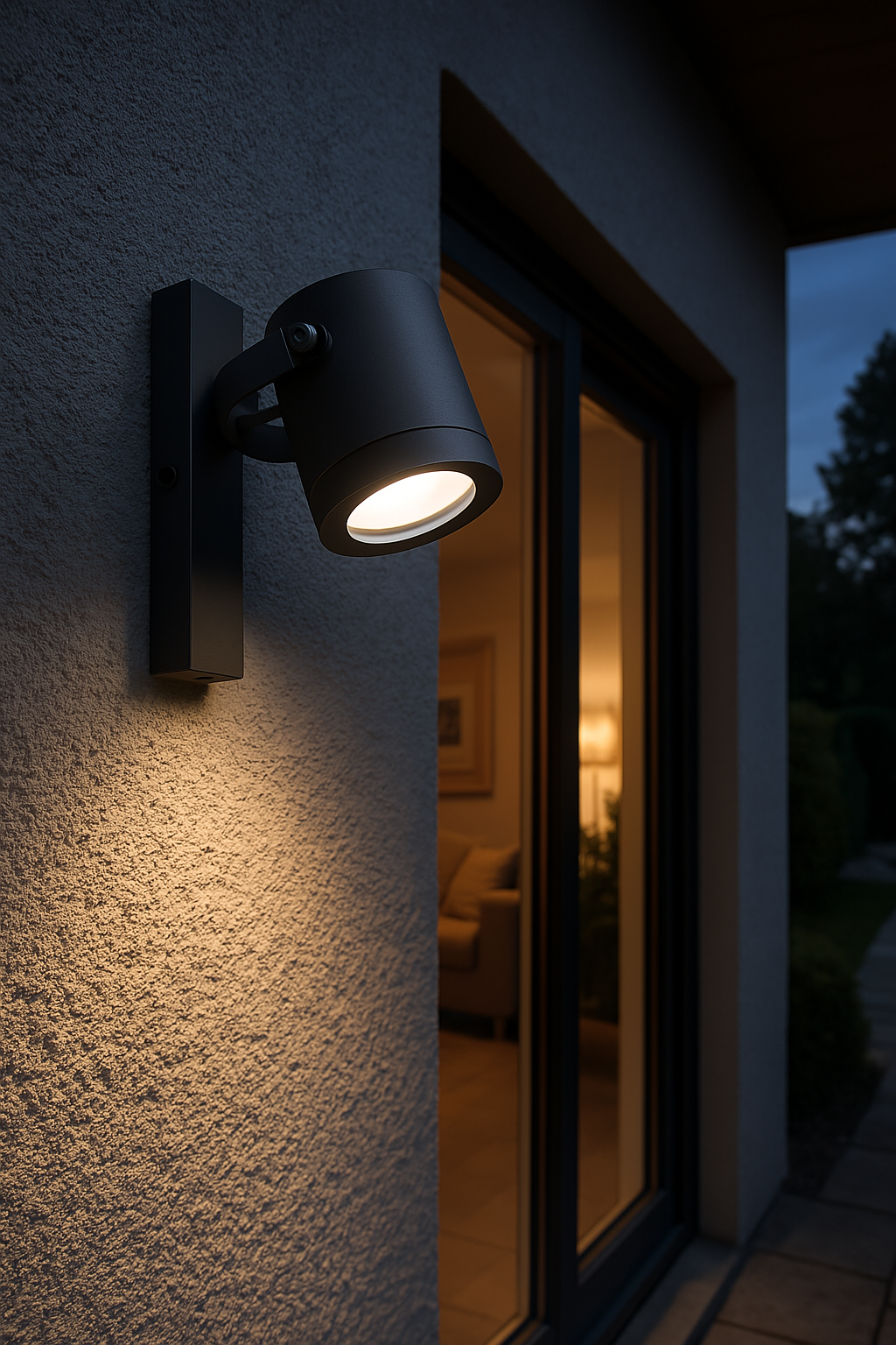 Applique da Esterno GU10 IP44, Lampada da Parete in Alluminio, Design Moderno, Orientabile, Ideale per Giardino, Terrazza e Ingressi Grigio