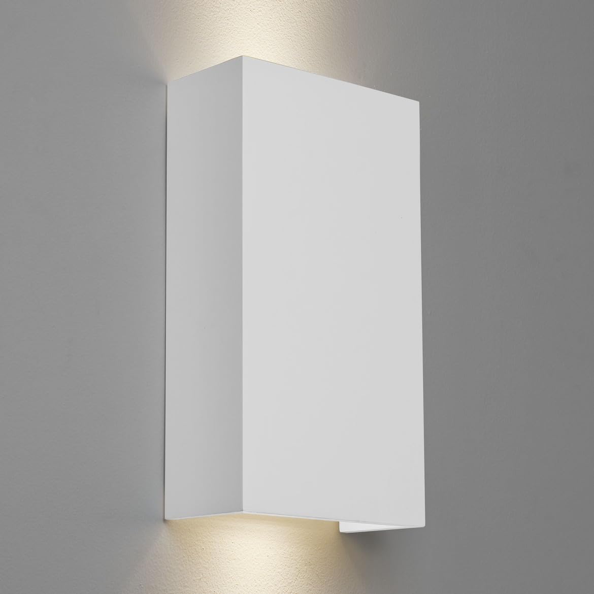 Applique LED da Esterno IP65 Biemissione 10W, 1040 Lumen, Luce Calda 3000K o Naturale 4000K, in Alluminio Bianco, per Giardino, Facciata, Terrazza