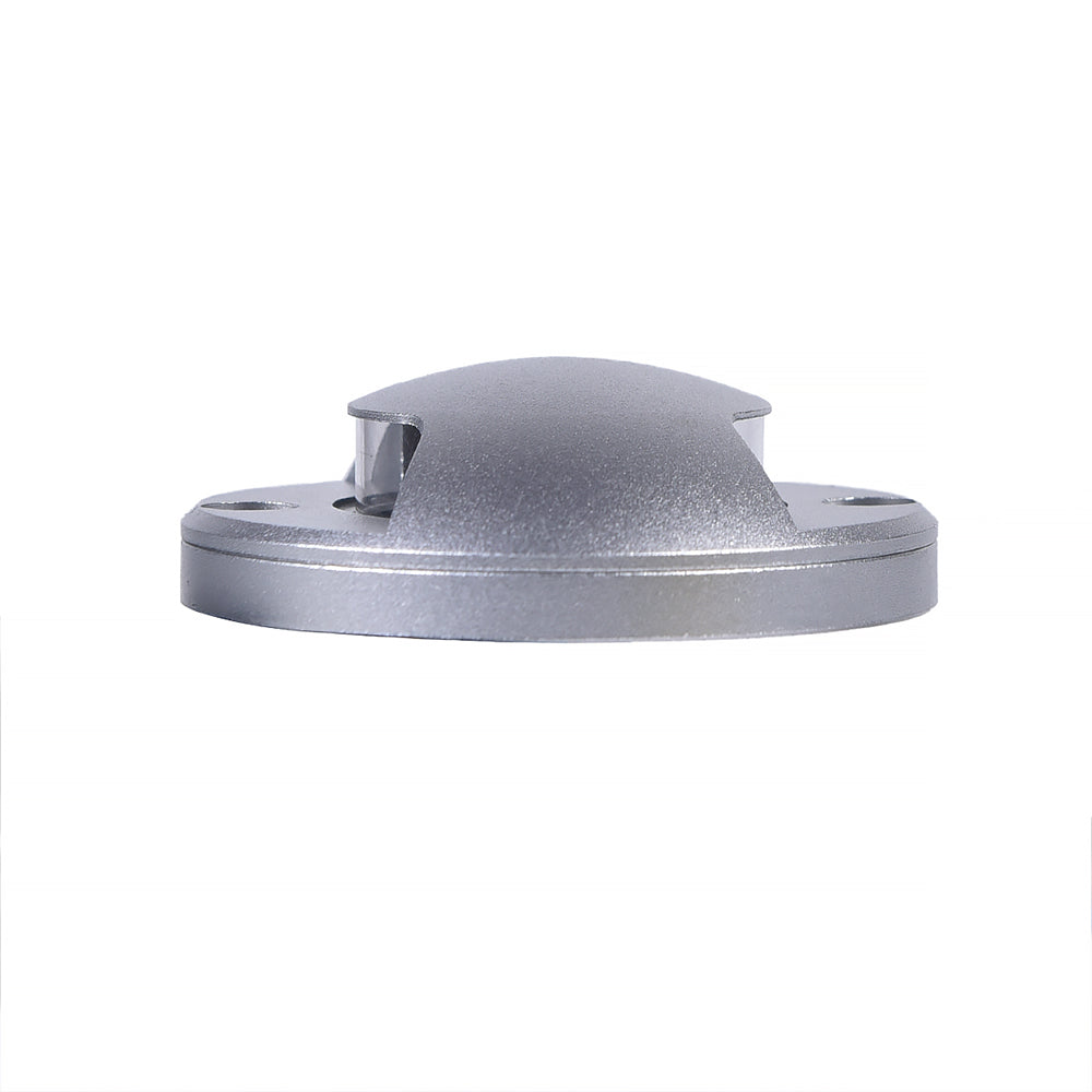 Faretto LED Calpestabile da Esterno Radente 4W 320lm 12V IP65 Biemissione Luce Naturale 4000K Grigio silver