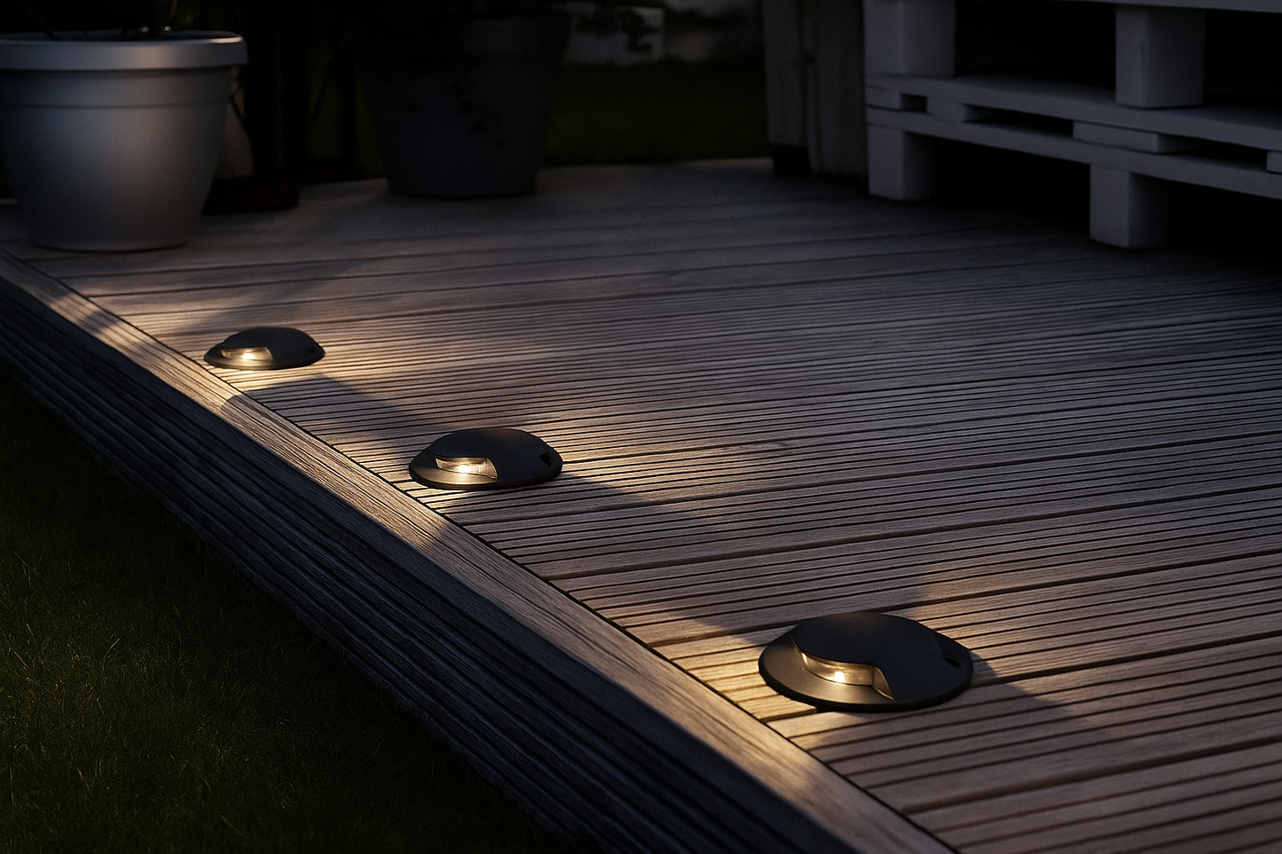 Faretto a led da esterno IP65 calpestabile carrabile 6W luce naturale 4000K 12V doppia emissione di luce