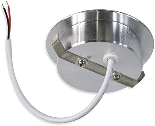 Kit 10 Faretti grigi LED Rotondo Ultra Slim 3W da Incasso 240lm Luce fredda 6500K Alluminio, Argento, Luce fredda-calda-naturale