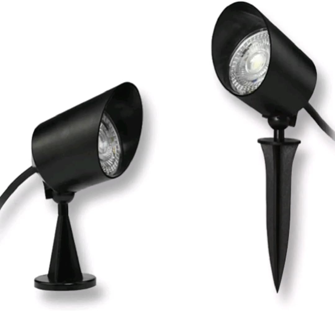 Faretto LED da Esterno Orientabile 7W con Picchetto – IP65, Luce Calda o Naturale, 620 Lumen, Alimentazione 220V