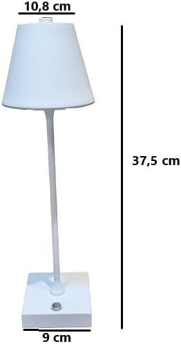 Lampada led da tavolo touch con batteria ricaricabile usb con 3 tonalità di colore dimmerabile Bianca
