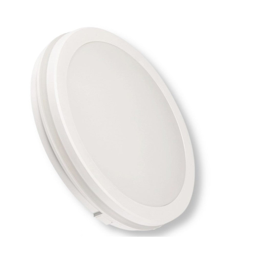 Plafoniera Bianca o Nera a LED per interno ed esterno da Soffitto e Parete 29W 3940 Lumen IP65 CCT Switch Luce Calda Naturale Fredda Ø235mm 220V