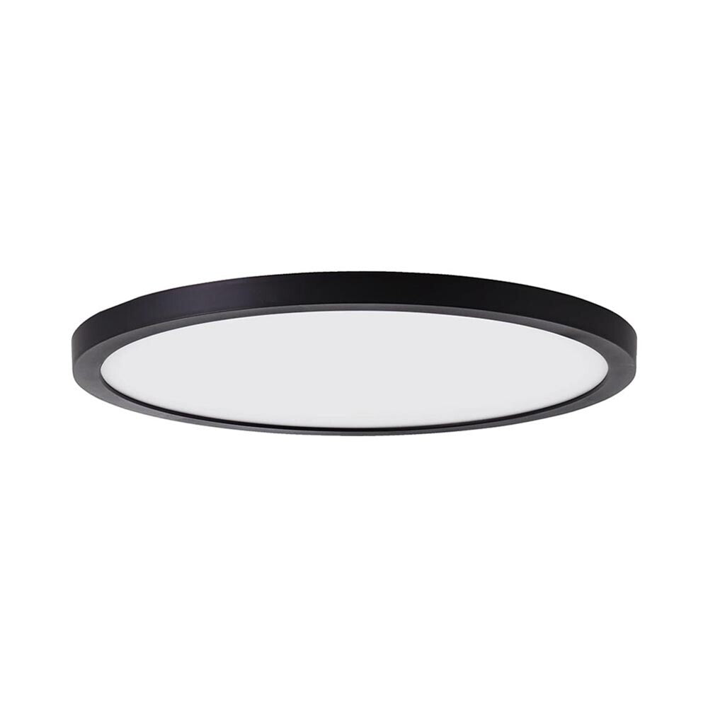 Plafoniera LED Slim 36W 3600lm Ø48cm CCT-Switch 6500K/4000K/2700K – Luce fredda calda o naturale Selezionabile, Nero, Angolo 120°, IP40 – Design Ultra Sottile
