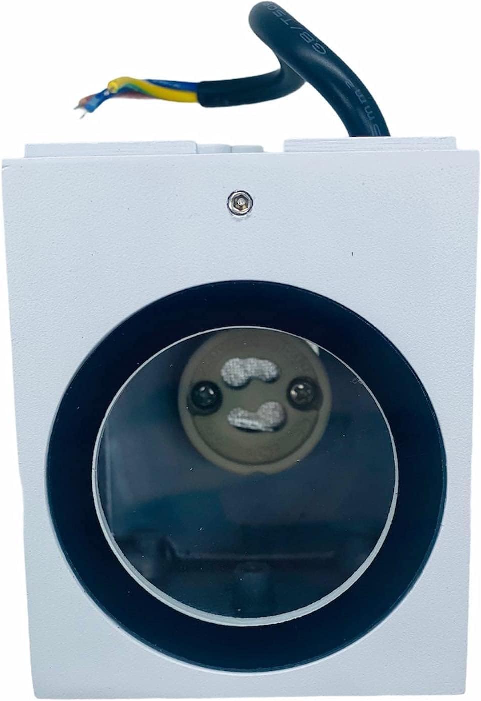 Applique da esterno ip65 lampada faretto a parete giardino moderno gu10 Cubo Bianco