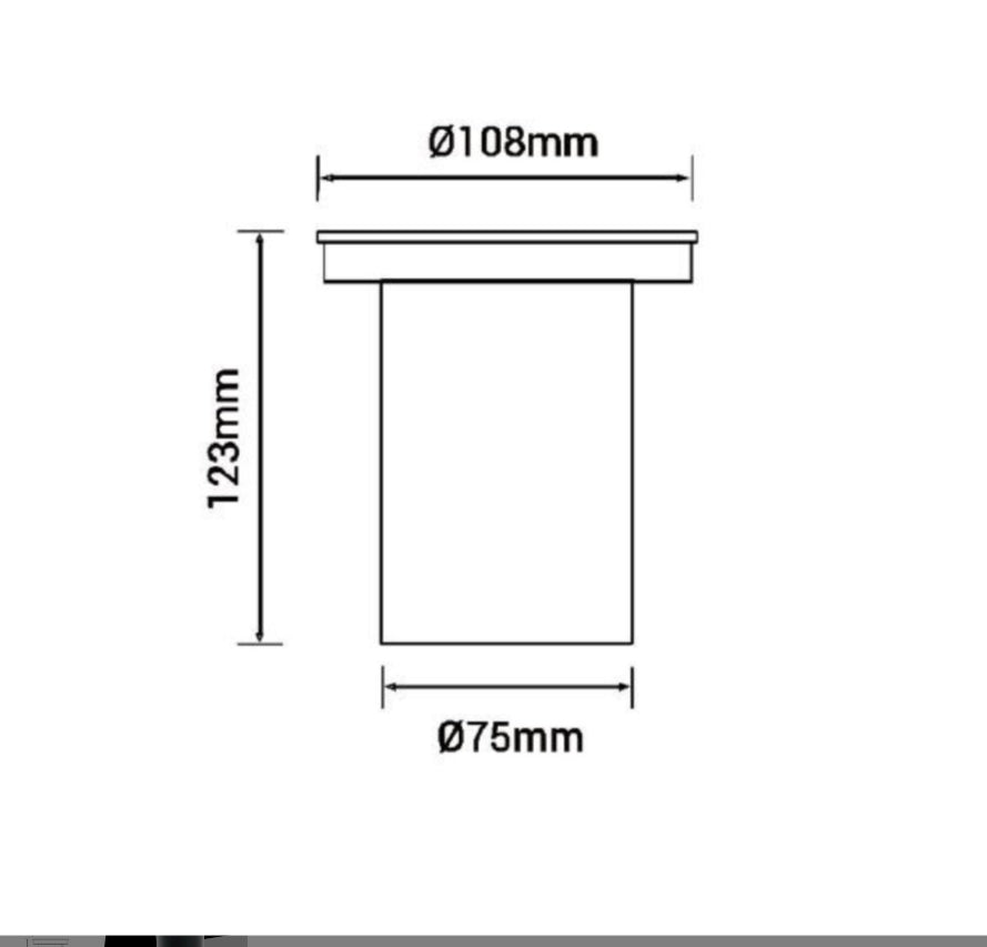 Faretto lampada da incasso a terra calpestabile segnapasso tondo con attacco gu10 per esterno da giardino sentieri IP65 luce spot