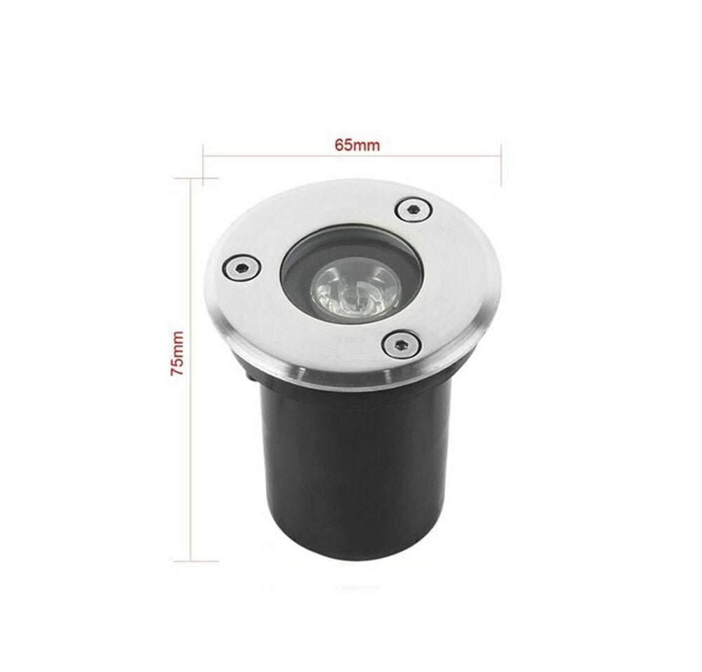 Faretto LED Calpestabile da Esterno 1.5W IP67 – Incasso a Terra con Controcassa – Luce Calda, Naturale o Fredda