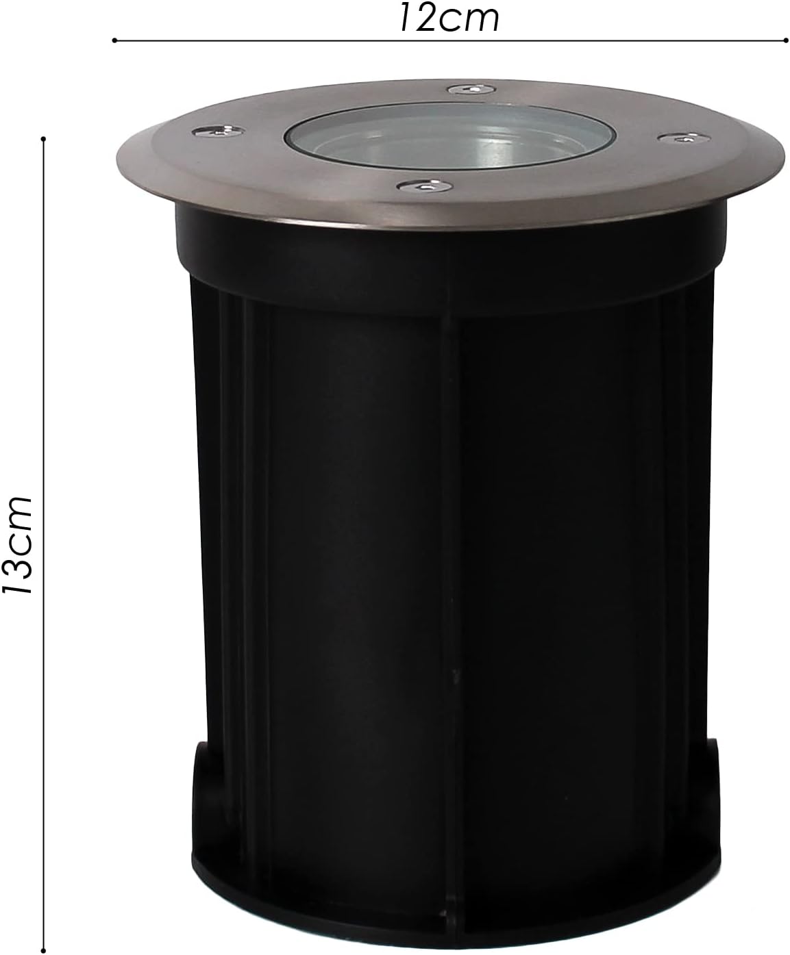 Faretto calpestabile tondo da incasso a terra GU10 IP65 – segnapasso per esterno giardino e vialetti
