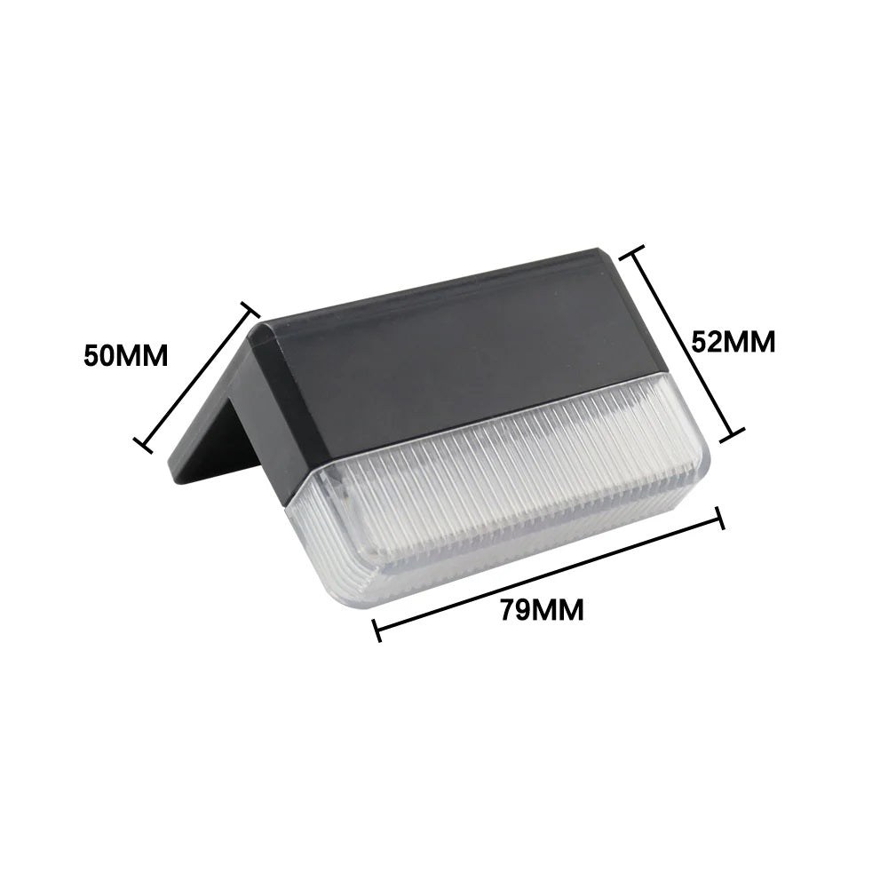 Segnapasso LED Solare da Esterno RGB + 3000K, IP65, CCT-Switch, Luce Calda e Multicolore, Autonomia 8-10 Ore, Sensore Crepuscolare, 4 Pezzi, per Scale, Recinzioni e Giardini