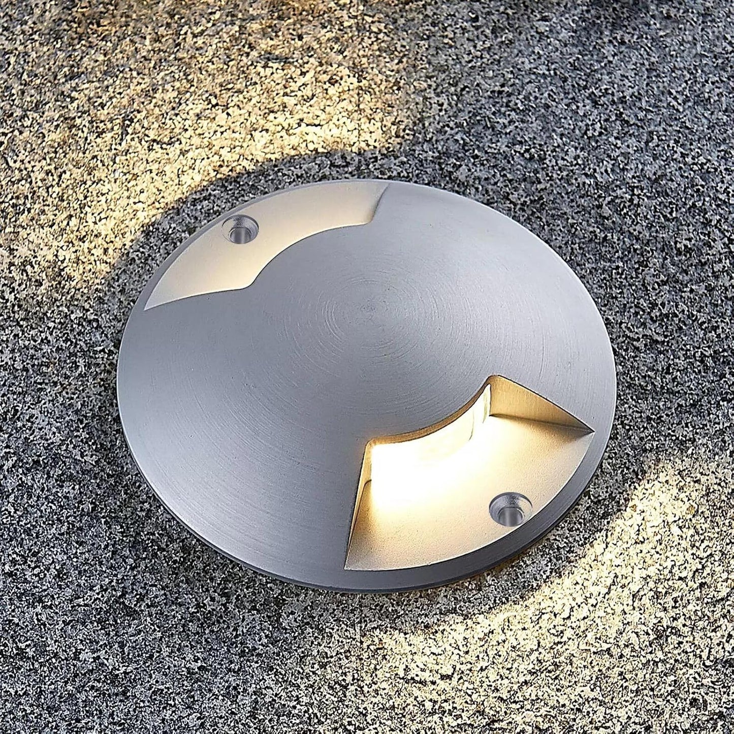 Faretto LED Calpestabile da Esterno Radente 4W 320lm 12V IP65 Biemissione Luce Naturale 4000K Grigio silver