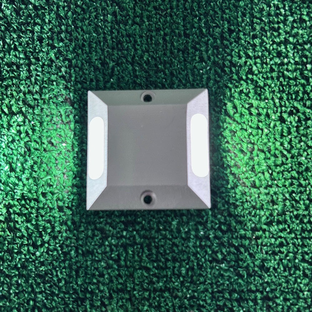 Faretto LED Calpestabile Quadrato da Esterno Radente 4W 320lm 12V IP65 Biemissione Luce Naturale 4000K grigio silver