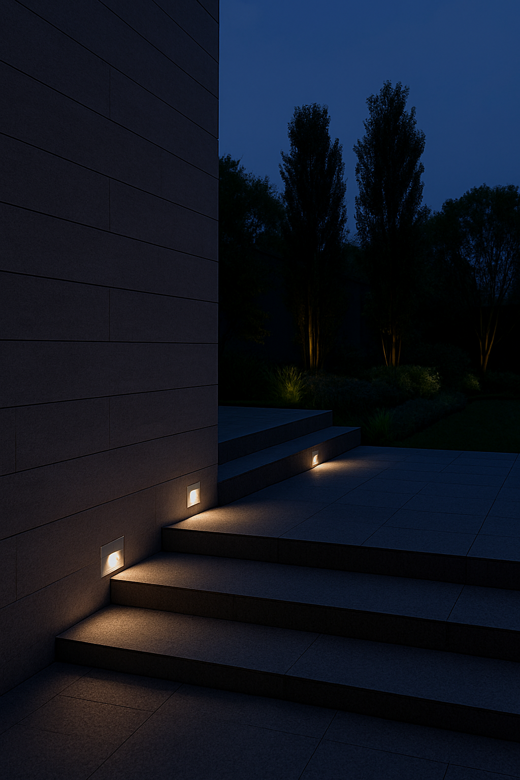 Faretto segnapassi da incasso bianco per esterno IP65 3W LED integrato luce calda, naturale o fredda