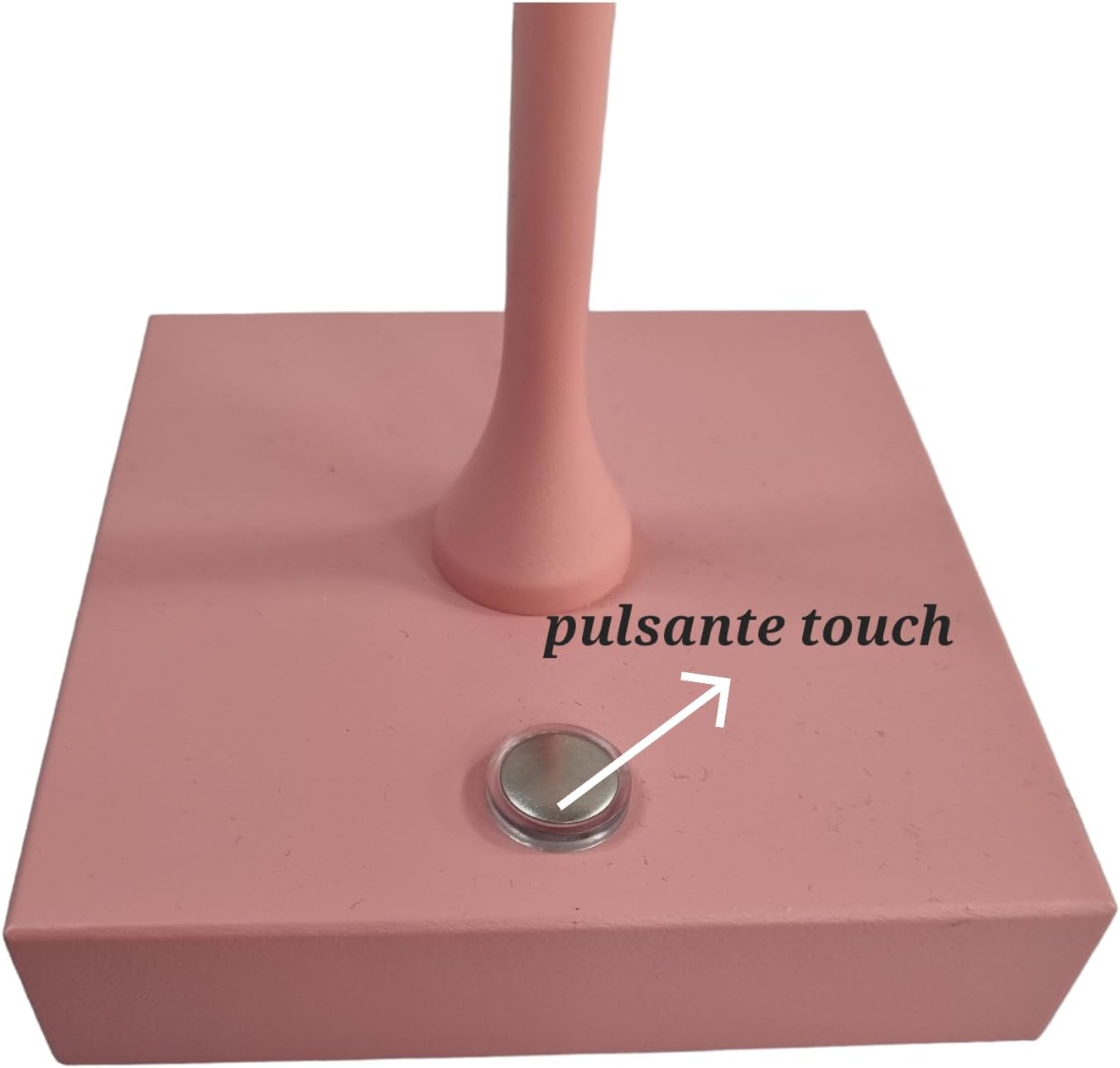 Lampada led da tavolo touch con batteria ricaricabile usb con 3 tonalità di colore dimmerabile Rosa