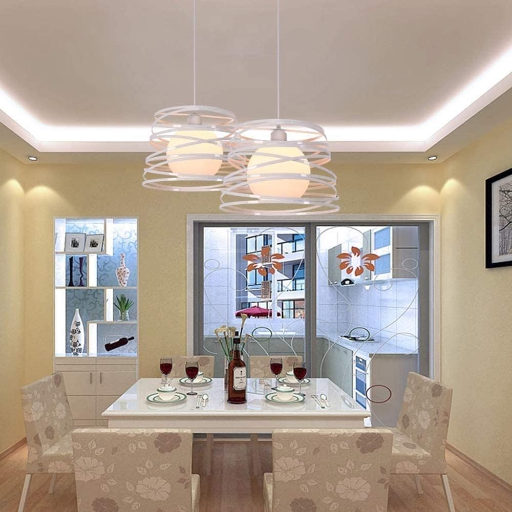 Lampadario a sospensione moderno in metallo traforato – nero o bianco – attacco E27