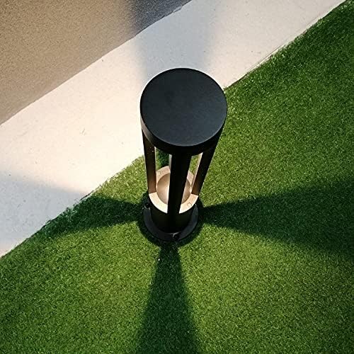 Lampione a led lampioncino lampada illuminazione da esterno palo da giardino nero moderno 12w ip65 30cm