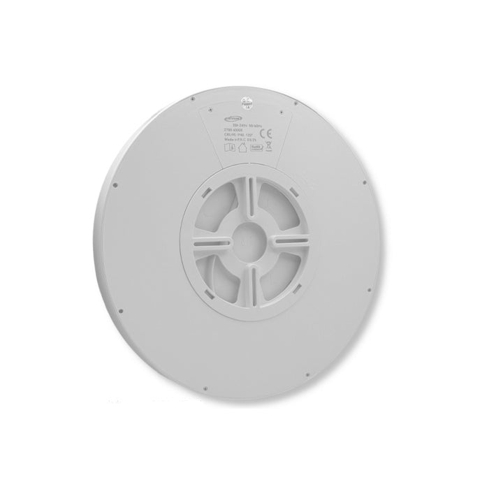 Plafoniera LED Slim 36W 3600lm Ø48cm CCT-Switch 6500K/4000K/2700K – Luce fredda calda o naturale Selezionabile, Bianco, Angolo 120°, IP40 – Design Ultra Sottile