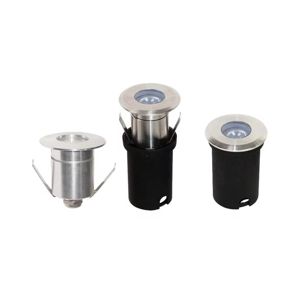 Faretto LED luce blu segnapasso calpestabile Interrato IP68 1W 12V 90lm per esterni bordo piscina giardino vialetti