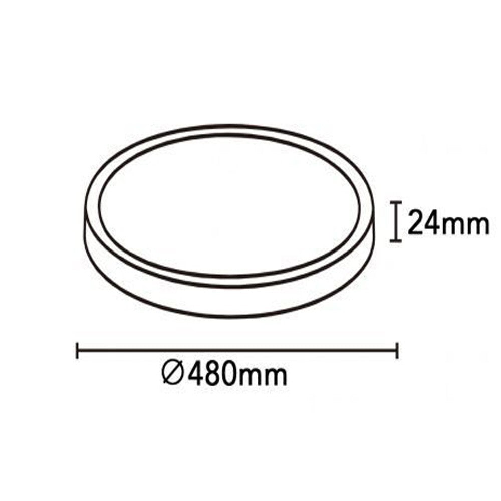 Plafoniera LED Soffitto Rotonda 18W Ø23cm Effetto Legno – Colore della Luce selezionabile, Calda, Fredda, Naturale, 1700lm, IP40