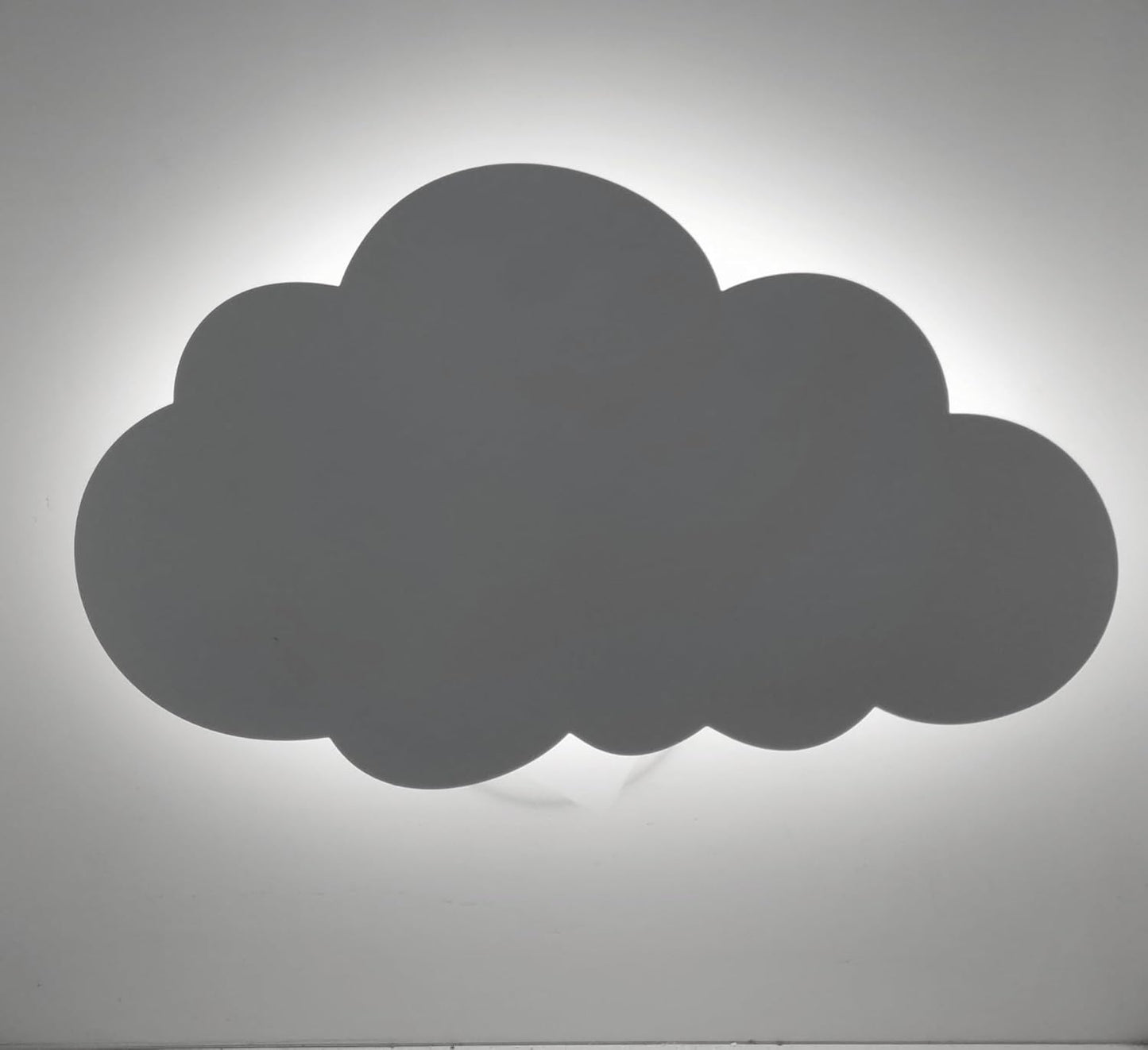 Applique LED a Forma di Nuvola per Cameretta Bambini, 9W 630 Lumen, Luce Selezionabile 3000K/4000K/6500K, Design Bianco in Metallo e Acrilico, IP20 – 298x180mm