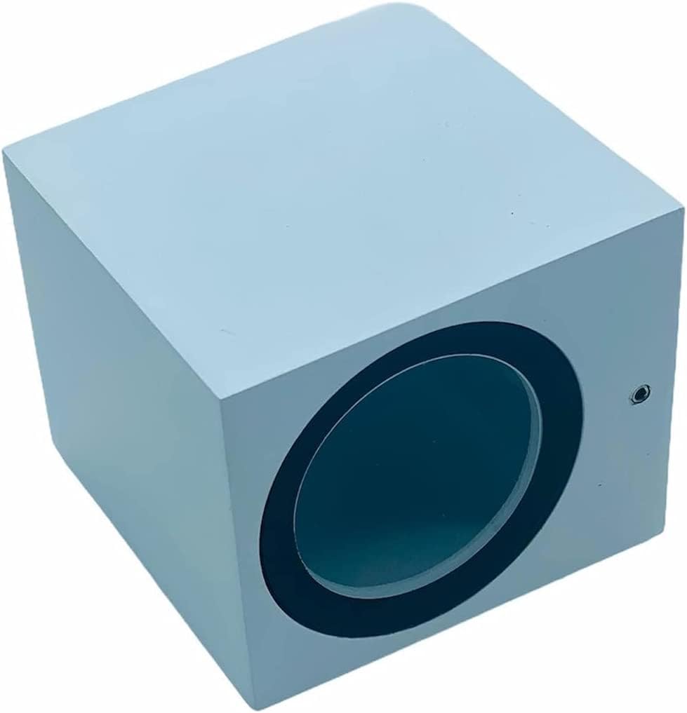 Applique da esterno ip65 lampada faretto a parete giardino moderno gu10 Cubo Bianco