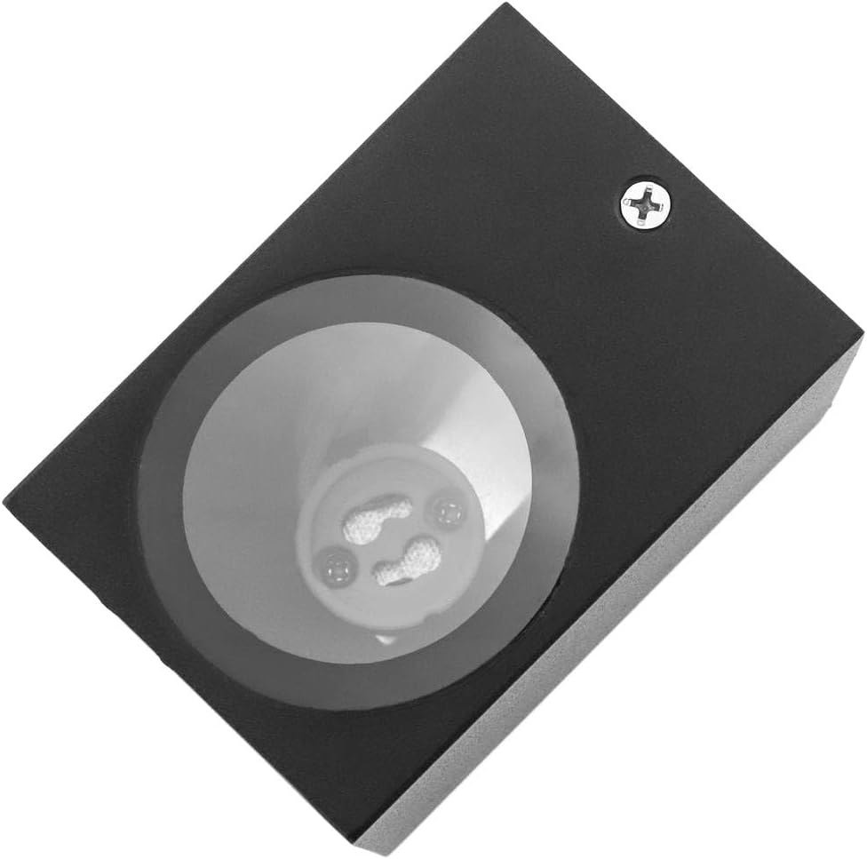 Applique da esterno ip65 lampada faretto a parete giardino moderno gu10 Cubo nero